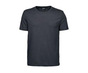 TeeJays Herren T-Shirt Kurzarm Rundhals Bio - Baumwolle bis 3XL Dark Grey Solid (Grau) 3XL
