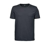 TeeJays Herren T-Shirt Kurzarm Rundhals Bio - Baumwolle bis 3XL Dark Grey Solid (Grau) S