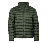 TeeJays Leichte wattierte Jacke mit mit Stehkragen vereinzelt r. 5XL Pufferjacke Dunkelgrün M