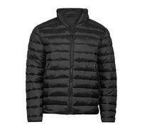 TeeJays Leichte wattierte Jacke mit mit Stehkragen vereinzelt r. 5XL Pufferjacke Schwarz M