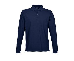 TeeJays Luxury Stretch Langarm Long Sleeve Poloshirt Polo Navy L