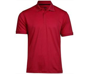 TeeJays Recyceltes Polo Shirt Atmungsaktiv teilweise r. 5XL Rot M