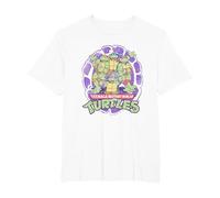 Teenage Mutant Ninja Turtles 80's Distressed Group Shot T-Shirt, Herren Große Größen, Weiß, 2X Tall