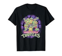 Teenage Mutant Ninja Turtles 80's Distressed Group Shot T-Shirt, Herren, Schwarz, XXL