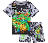 Teenage Mutant Ninja Turtles Badeanzug Kinder 2 Teiliges Set mit Badehose Jungen Badeshorts und Schwimmshirt für Strand Urlaub und Schwimmen (4-5 Jahre, Grau)