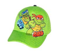 Teenage Mutant Ninja Turtles Baseballkappe, TMNT Baseballmütze für Jungen, Ninja Turtles Kindermütze, Baumwollmütze, Grün, Einheitsgröße