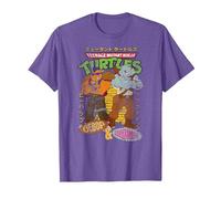Teenage Mutant Ninja Turtles Bebop & Rocksteady Kanji Retro T-Shirt, Herren, Heidekrautlila, XL