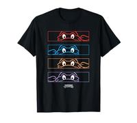Teenage Mutant Ninja Turtles Group Line Art Face Mask Panels T-Shirt