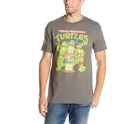 Teenage Mutant Ninja Turtles Herren-T-Shirt mit Pizza Group Pose - grau - X-Groß