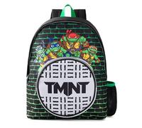 Teenage Mutant Ninja Turtles Kinderrucksack in Schwarz und Grün | TMNT Sewers Taschentasche mit verstellbaren Trägern | Cartoon-Charakter-Schulrucksack