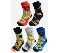 United Labels 5 Paar Teenage Mutant Ninja Turtles Socken für Herren, Bunt, 40-45, Herrensocken, Männer Strümpfe