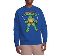 Teenage Mutant Ninja Turtles Unisex TMNT Retro Leo Crew Sweatshirt, königsblau, L