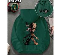 Teens/Kids Groot Venom Form Grafik Hoodie, Marvel Charakter, lässig weite Passform Langarm Sweatshirt für den Herbst