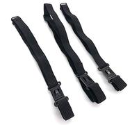 Teensery 8 Stück schwarze verstellbare Fliege mit elastischem Band mit Schnalle und Fliege zum Selbermachen, 1 cm Breite, Schwarz, Einheitsgröße