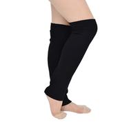 TeeYee Damen Stulpen Beinwärmer Winter Beinstulpen Strumpf Schwarz