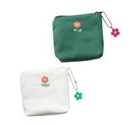 TEHAUX 2 Stück Kleine Aufbewahrungstaschen aus Canvas Praktische und Leicht zu Öffnende Reise Aufbewahrungstasche für Tasche oder Rucksack Modisch und Leicht Zufällige Farbe