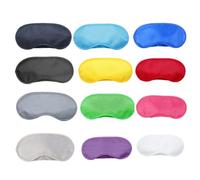 TEHAUX 25stücke Teiliges Schlafmaske aus Leichtem Polyester mit Elastischen Bändern Weiche Waschbare Augenbinde für Damen Herren für Reise Zuhause und Entspannung