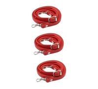 TEHAUX 3stücke Verstellbarer Pu-Leder Schultergurt Für Handtaschen Als Ersatzgurt Für Umhängetaschen Crossbody Bags Und Messenger-Pouches Rot