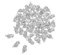 TEHAUX 50 Stück Doppelseitige Pixiu Anhänger aus Langlebiger Legierung Traditionelles Chinesisches Feng Shui Glücks Schutzsymbol für Schmuckherstellung Armbänder Halsketten und DIY