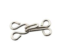 TEHAUX 50stück Metallknöpfe Und Haken Ösen Verschlüsse Silber Langlebige Näh Und Handwerkswerkzeuge Für Jacken Jeans Lederarbeiten Und Selbstgemacht