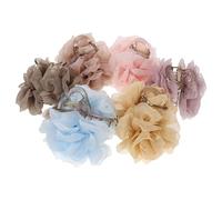 TEHAUX 6 Stück -pack Haarspangen mit Künstlichen Kamelienblumen für Damen Dekorative Haarklammern aus Stoff mit Sicherem Halt Elegantes Design für Festliche Anlässe und Dutt
