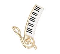 TEHAUX Damen Anstecknadel Klaviernoten Brosche aus Metall Kreative Musiknoten Schmuck Elegantes Modisches Accessoire für Kleidung und Veranstaltungen