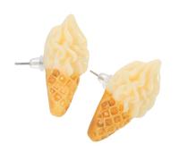 TEHAUX Eiscreme Ohrstecker Damen Süßes Design Langlebig Modisch Vielseitig Schmuck für Teen Mädchen Party Hochzeit Geschenk