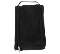 TEHAUX Faltbare Schuhaufbewahrungstasche aus Oxford Stoff mit Reißverschluss Großer Kapazität und Tragbar für Schuhe und Kleine Gegenstände Geschäftsreise oder Zuhause in Schwarz