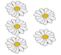TEHAUX Gänseblümchen Leichte und Dekorative 5 Stück pack aus Legierung Broschen Blumenbroschen Elegantes Accessoire für Damen für und Party