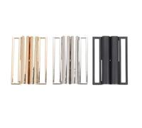 TEHAUX Gürtelschnallen 3 Stück 50 Mm Quadratische Taillenschnallen Aus Zinklegierung Für Damen Mantel Gürtel Diy Craft Zubehör Schwarz Gold Silber