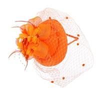 TEHAUX Haarspange Fascinator aus Netzgewebe für Hochzeitsgäste Damen Brautmode Vintage Kopfschmuck mit Clip für Besondere Feiern