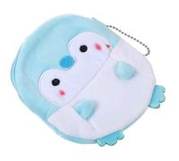 TEHAUX Pinguin Geldbörse Plüsch Münzbeutel Klein Tragbar aus Weichem Pp Baumwollstoff für Erwachsene Reise Portemonnaie mit Stauraum für Münzen Schlüssel Lippenstift