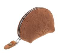 TEHAUX Retro Leder Münzorganisator Münzbörse Change Pouch aus Premiumleder Sichere Leicht zu Reinigende Aufbewahrungstasche für Schmuck und Süßigkeiten Praktische Kleiner Geldbörse