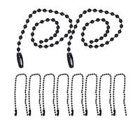 TEHAUX Schwarze Schmuckkette 50 Stück 2,4mm X 15cm aus Eisen Perlenkette mit Anhänger für Partys und Geschenk