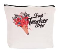 TEHAUX Tragbare Reise Kosmetik Organizer aus Polyester mit Blumenmuster Kosmetiktasche zum Sicheren Verstauen für Damen Beim und Einkaufen