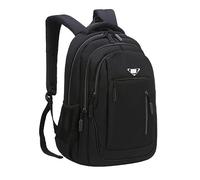 TEidea Schulrucksack Business-Rucksack: Geeignet Für Große Laptops, Computer-Studentenrucksack Für Herren, Aus Oxford-Stoff-Schwarz-18 Zoll