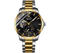 TEINTOP Herren Automatik Uhren Ailang Stahlarmband Männer Mechanisches Armbanduhr (Gold Schwarz)