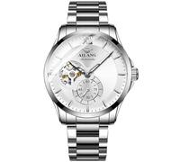 TEINTOP Herren Automatik Uhren Ailang Stahlarmband Männer Mechanisches Armbanduhr (Weiß)
