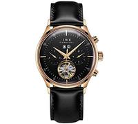 TEINTOP Multifunktionsuhren Herren Automatik Uhr Mechanische Offenes Herz Männlich Armbanduhren (Roségold Schwarz)