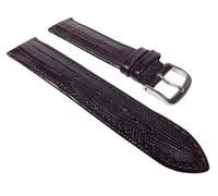 Teju-Print Ersatzband Uhrenarmband Kalbsleder Band Dunkelbraun 22158S