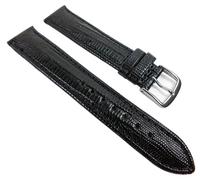 Teju-Print Uhrenarmband Kalbsleder schwarz Eulit 22146S