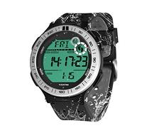 TEKMAGIC 100 m Unterwasser Armbanduhr Schrittzähler für Männer Jungen Schwimmuhr Wasserdicht mit Lap Stoppuhr und Wecker, Format 12/24 Stunden wählbar, Gurt