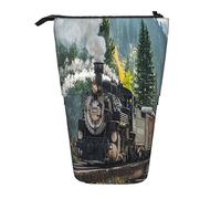 Teleskop-Federmäppchen, blauer Schmetterling, Schreibwaren, Federmäppchen, Make-up-Tasche, tragbare Büro-Schreibwaren-Tasche für Teenager, Mädchen, Erwachsene, Dampfzug, Pencil Telescopic,