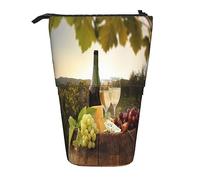 Teleskop-Federmäppchen, lustige freche Schafzunge, niedliches Tier, Schreibwaren, Federmäppchen, Make-up-Tasche, tragbare Büro-Schreibwaren-Tasche für Teenager, Mädchen, Erwachsene, burgunderrot,