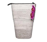 Teleskop-Federmäppchen, lustige freche Schafzunge, niedliches Tier, Schreibwaren, Federmäppchen, Make-up-Tasche, tragbare Büro-Schreibwaren-Tasche für Teenager, Mädchen, Erwachsene, orchidee, Pencil