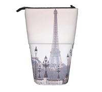 Teleskop-Federmäppchen, lustige freche Schafzunge, niedliches Tier, Schreibwaren, Federmäppchen, Make-up-Tasche, tragbare Büro-Schreibwaren-Tasche für Teenager, Mädchen, Erwachsene, eifelturm-design,