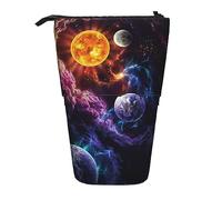 Teleskop-Federmäppchen, New York Nacht, Schreibwaren, Federmäppchen, Make-up-Tasche, tragbare Büro-Schreibwaren-Tasche für Teenager, Mädchen, Erwachsene, Wunderschönes Galaxy, Pencil Telescopic,