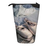 Teleskop-Federmäppchen, Sonnenuntergänge, See, Pferde, Schreibwaren, Federmäppchen, Make-up-Tasche, tragbare Büro-Schreibwarentasche für Teenager, Mädchen, Erwachsene, Ballettschuh, Pencil Telescopic,