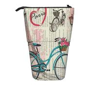 Teleskop-Federmäppchen, süßes Eis, Schreibwaren, Federmäppchen, Make-up-Tasche, tragbare Büro-Schreibwaren-Tasche für Teenager, Mädchen, Erwachsene, Eiffelturm Fahrrad, Pencil Telescopic,