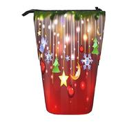 Teleskop-Federmäppchen, süßes Eis, Schreibwaren, Federmäppchen, Make-up-Tasche, tragbare Büro-Schreibwaren-Tasche für Teenager, Mädchen, Erwachsene, weihnachtsmotiv, Pencil Telescopic, Kosmetikkoffer